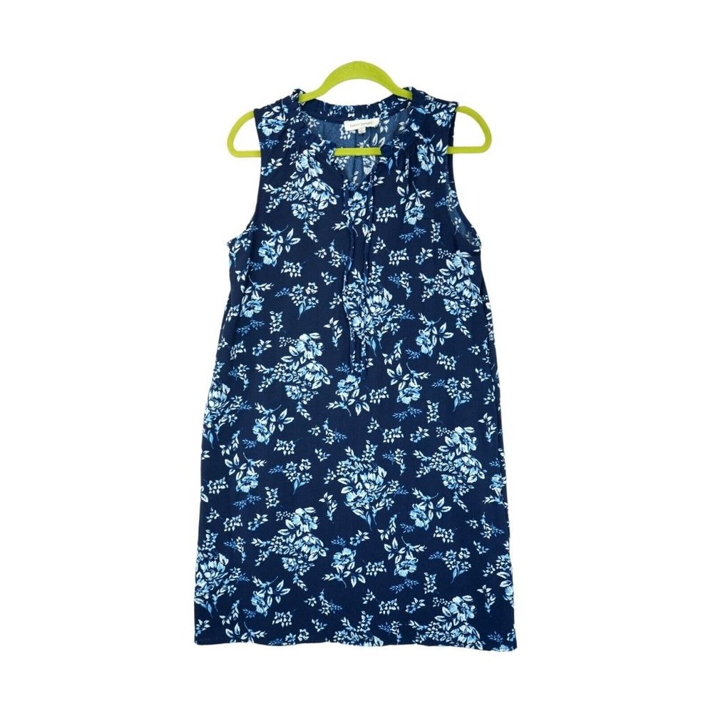 Emily‎ Daniels Pebble Crepe Floral Sleeveless Shift Size M NEW